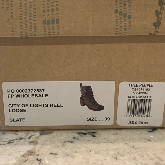 NEW $178 Free People City of Lights Heel Boots 9 - Picture 13 of 14